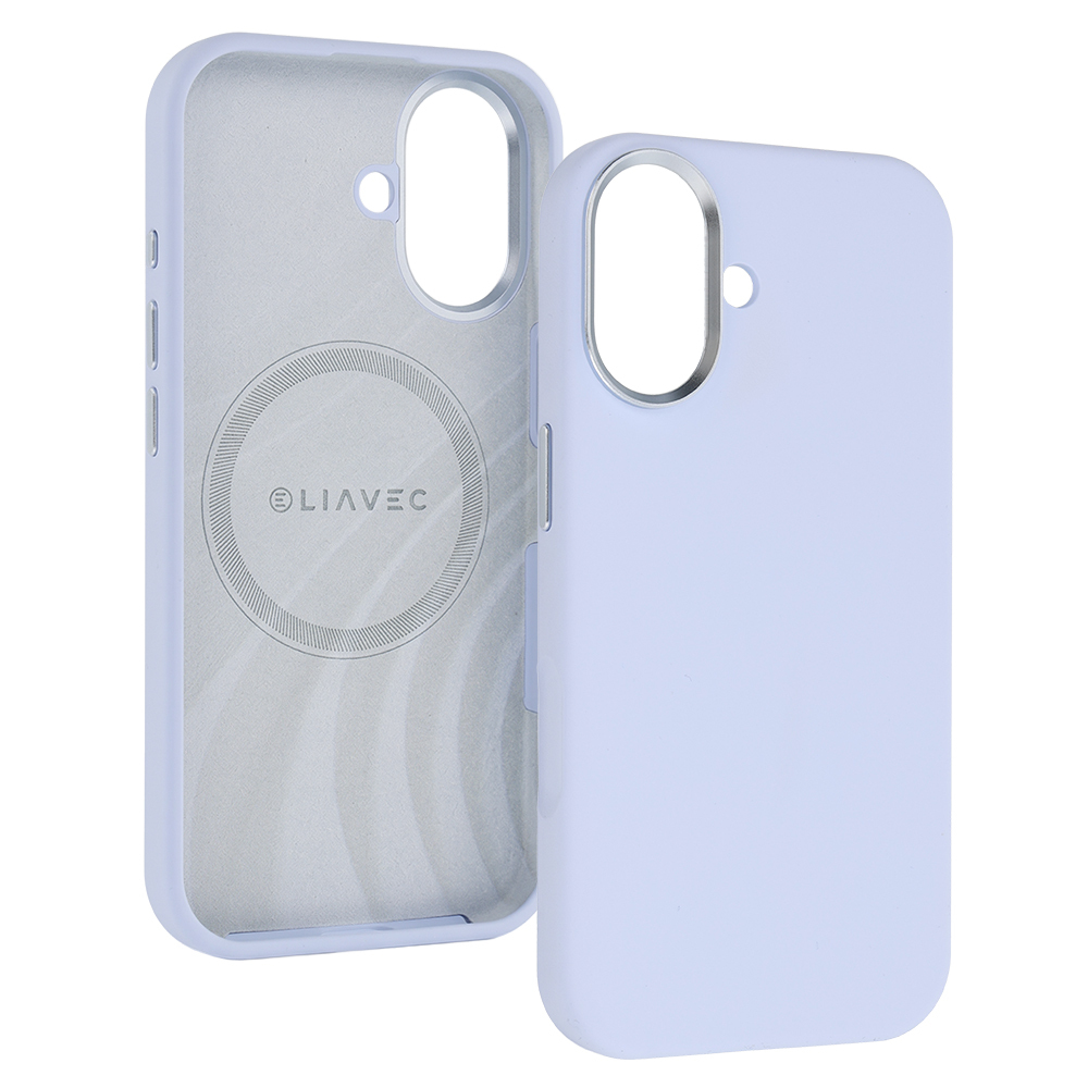 Etui na tył MagSafe z osłoną aparatu silikonowe Liavec Silky niebieski Apple iPhone 17 / 2 Etui na tył MagSafe z osłoną aparatu silikonowe Liavec Silky niebieski Apple iPhone 17 / 2