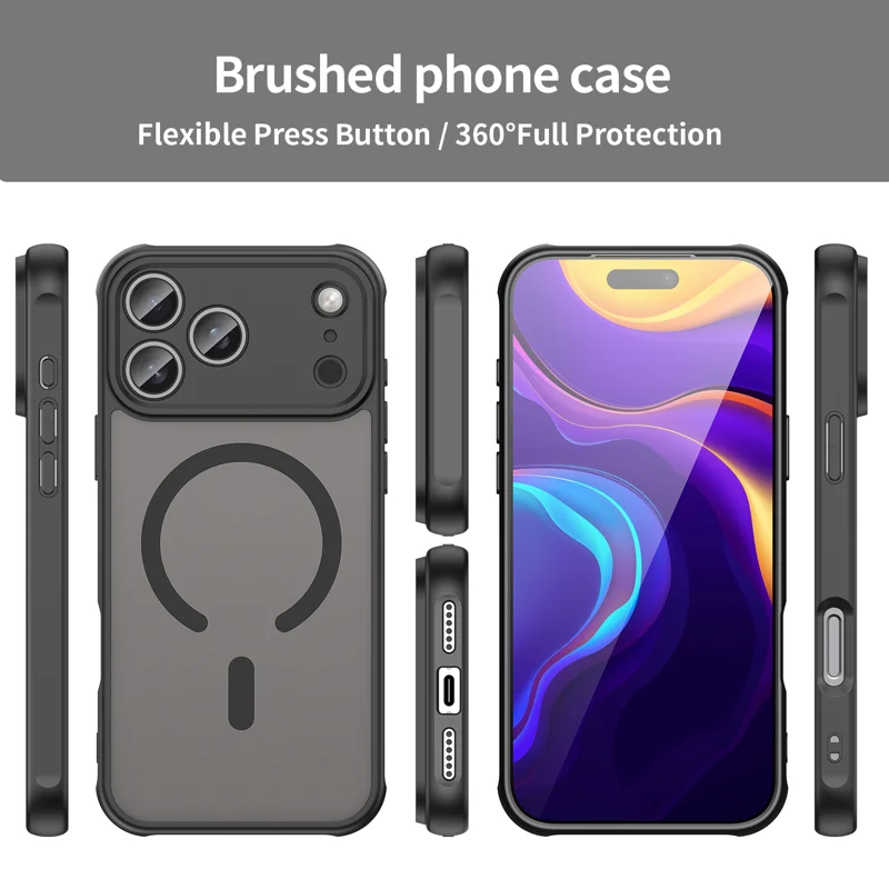 Etui na tył pancerne przezroczyste MagSafe Case z osłoną aparatu Apple iPhone 17 / 2 Etui na tył pancerne przezroczyste MagSafe Case z osłoną aparatu Apple iPhone 17 / 2