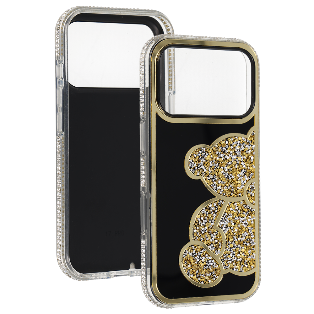 Etui na tył Teddy Bear Case złoty Apple iPhone 17 / 4 Etui na tył Teddy Bear Case złoty Apple iPhone 17 / 4