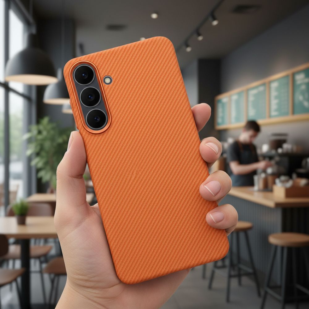 Etui na tył z MagSafe matowe pomarańczowy Samsung Galaxy S26 / 7 Etui na tył z MagSafe matowe pomarańczowy Samsung Galaxy S26 / 7