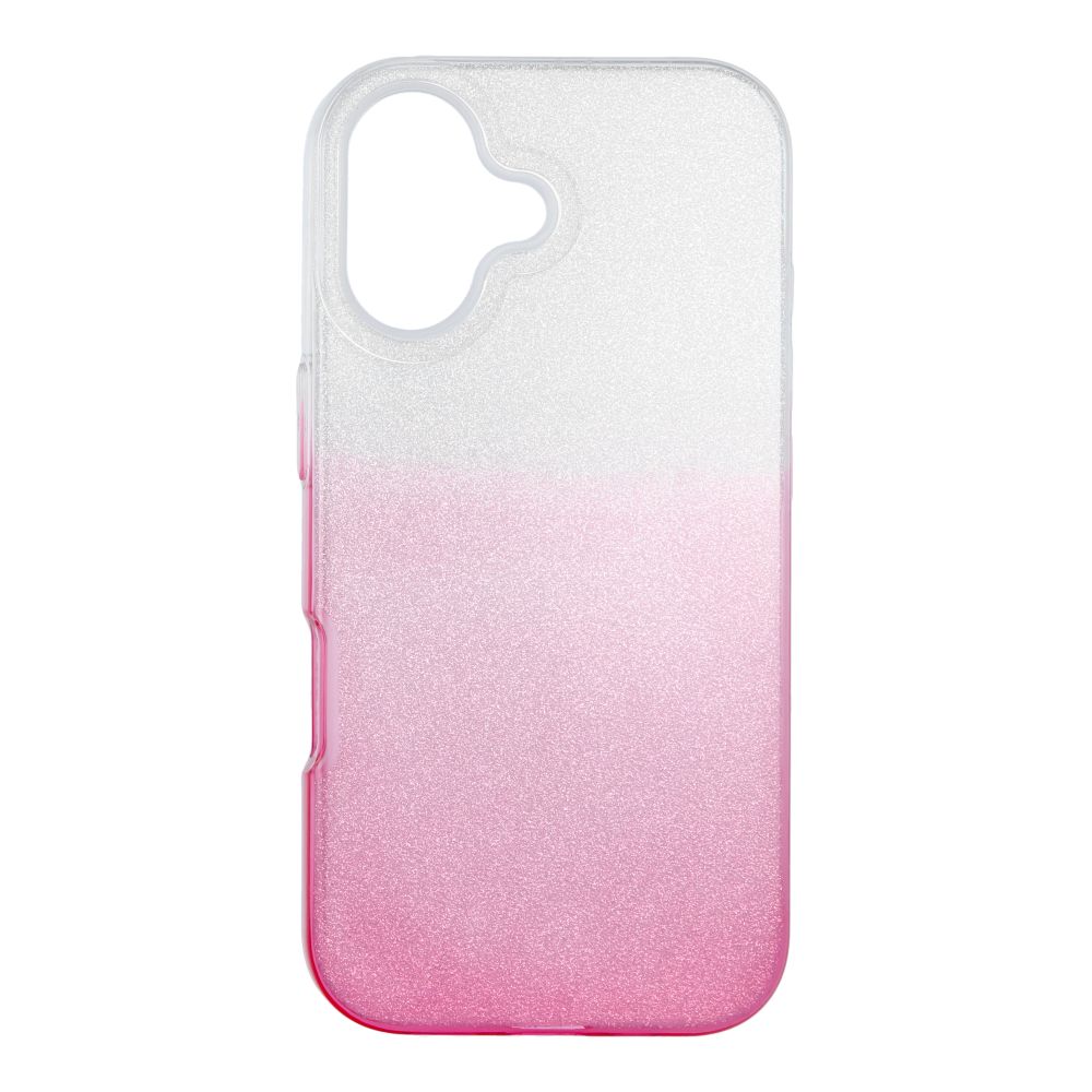 Etui na ty� z os�on� aparatu silikonowe brokatowe r�owy Apple iPhone 17 / 5