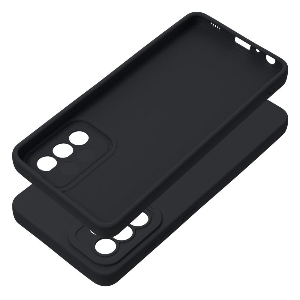 Etui na tył z osłoną aparatu silikonowe matowe czarny Samsung Galaxy A52 / 3 Etui na tył z osłoną aparatu silikonowe matowe czarny Samsung Galaxy A52 / 3