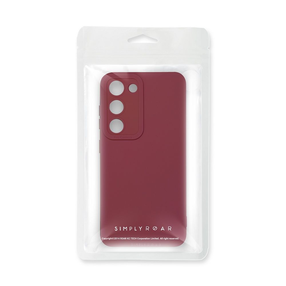 Etui na tył z osłoną aparatu silikonowe matowe czerwony Samsung Galaxy A52 / 10 Etui na tył z osłoną aparatu silikonowe matowe czerwony Samsung Galaxy A52 / 10
