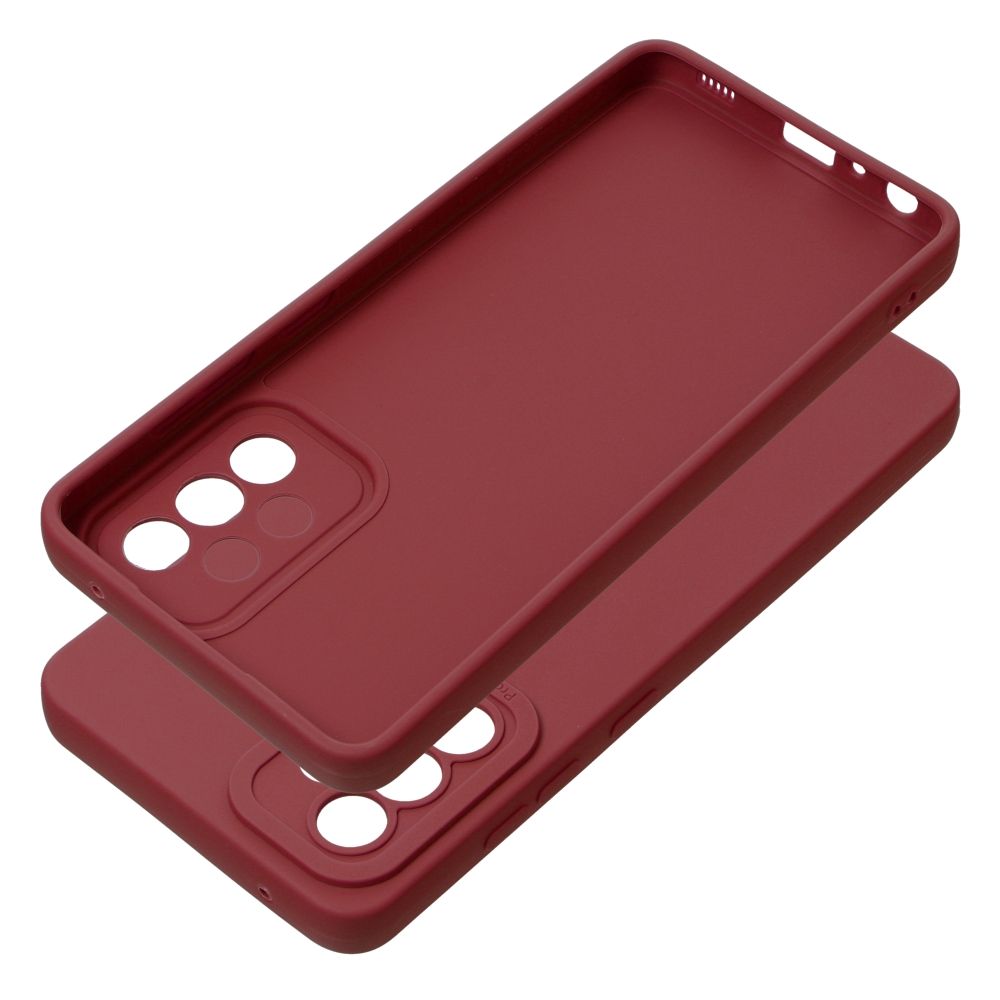 Etui na tył z osłoną aparatu silikonowe matowe czerwony Samsung Galaxy A52 / 3 Etui na tył z osłoną aparatu silikonowe matowe czerwony Samsung Galaxy A52 / 3