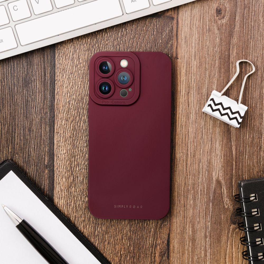 Etui na tył z osłoną aparatu silikonowe matowe czerwony Samsung Galaxy A52 / 4 Etui na tył z osłoną aparatu silikonowe matowe czerwony Samsung Galaxy A52 / 4