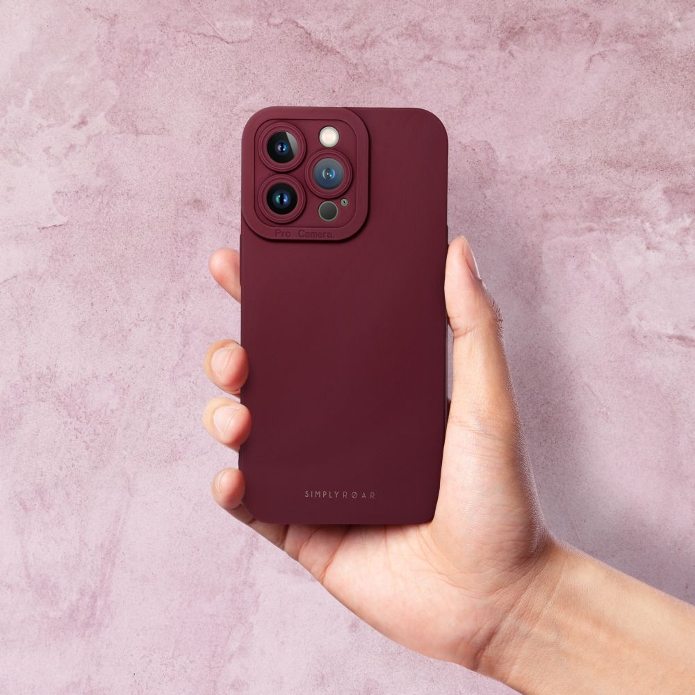 Etui na tył z osłoną aparatu silikonowe matowe czerwony Samsung Galaxy A52 / 6 Etui na tył z osłoną aparatu silikonowe matowe czerwony Samsung Galaxy A52 / 6