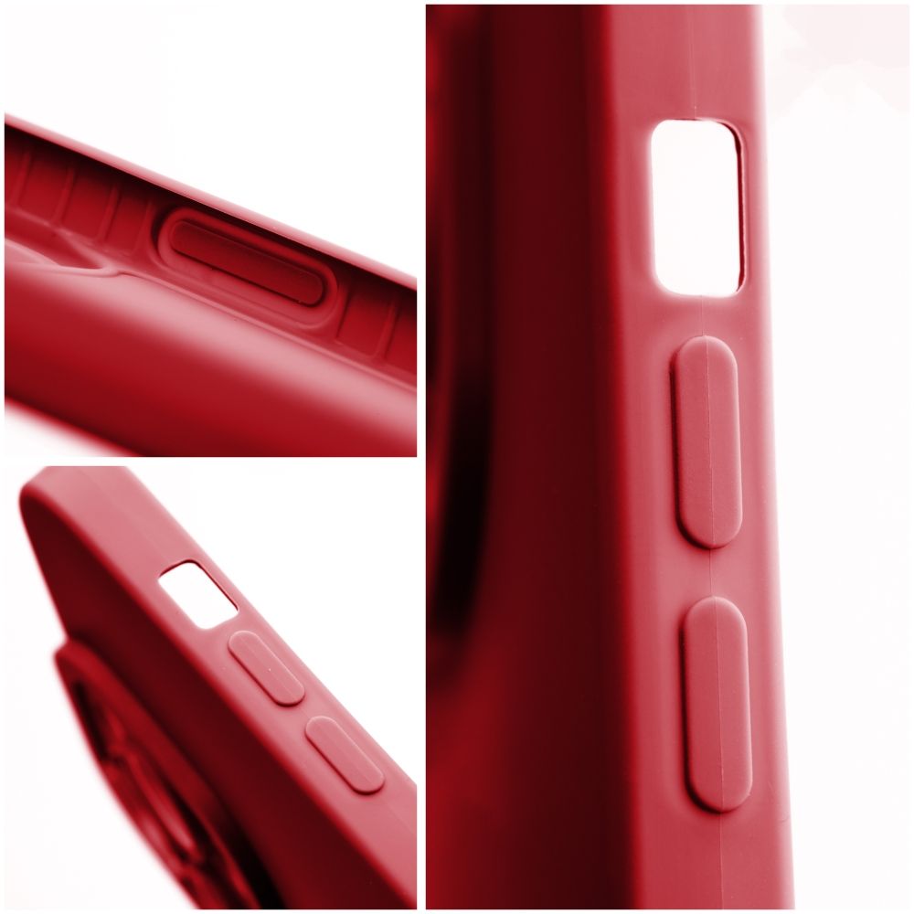Etui na tył z osłoną aparatu silikonowe matowe czerwony Samsung Galaxy A52 / 9 Etui na tył z osłoną aparatu silikonowe matowe czerwony Samsung Galaxy A52 / 9