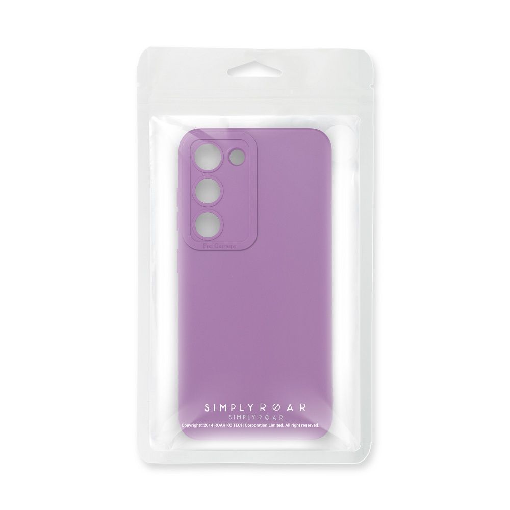 Etui na tył z osłoną aparatu silikonowe matowe fioletowy Samsung Galaxy A52 / 10 Etui na tył z osłoną aparatu silikonowe matowe fioletowy Samsung Galaxy A52 / 10