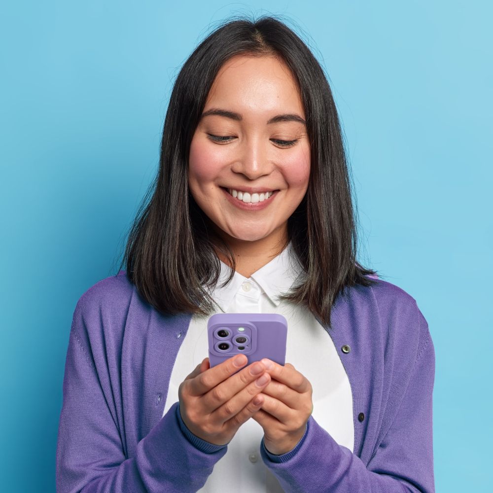 Etui na tył z osłoną aparatu silikonowe matowe fioletowy Samsung Galaxy A52 / 5 Etui na tył z osłoną aparatu silikonowe matowe fioletowy Samsung Galaxy A52 / 5