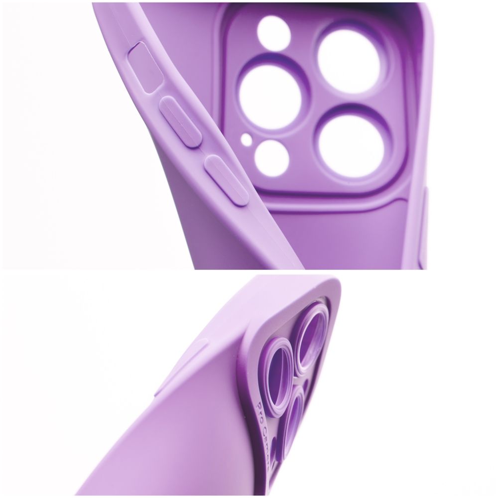 Etui na tył z osłoną aparatu silikonowe matowe fioletowy Samsung Galaxy A52 / 7 Etui na tył z osłoną aparatu silikonowe matowe fioletowy Samsung Galaxy A52 / 7