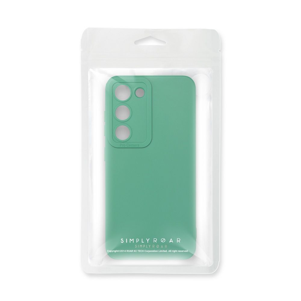 Etui na ty� z os�on� aparatu silikonowe matowe zielony Samsung Galaxy A52 / 10