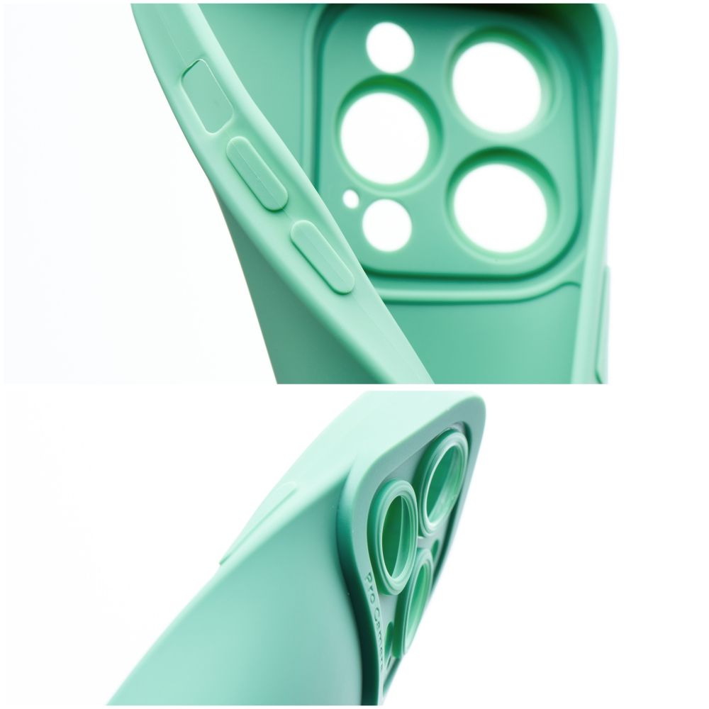 Etui na ty� z os�on� aparatu silikonowe matowe zielony Samsung Galaxy A52 / 7