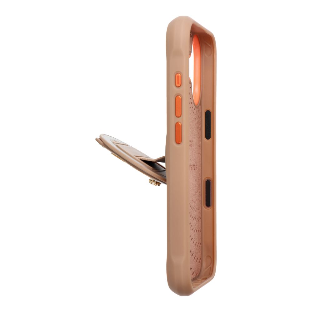 Etui na tył z osłoną aparatu silikonowe z nadrukiem beżowy Apple iPhone 17 / 2 Etui na tył z osłoną aparatu silikonowe z nadrukiem beżowy Apple iPhone 17 / 2