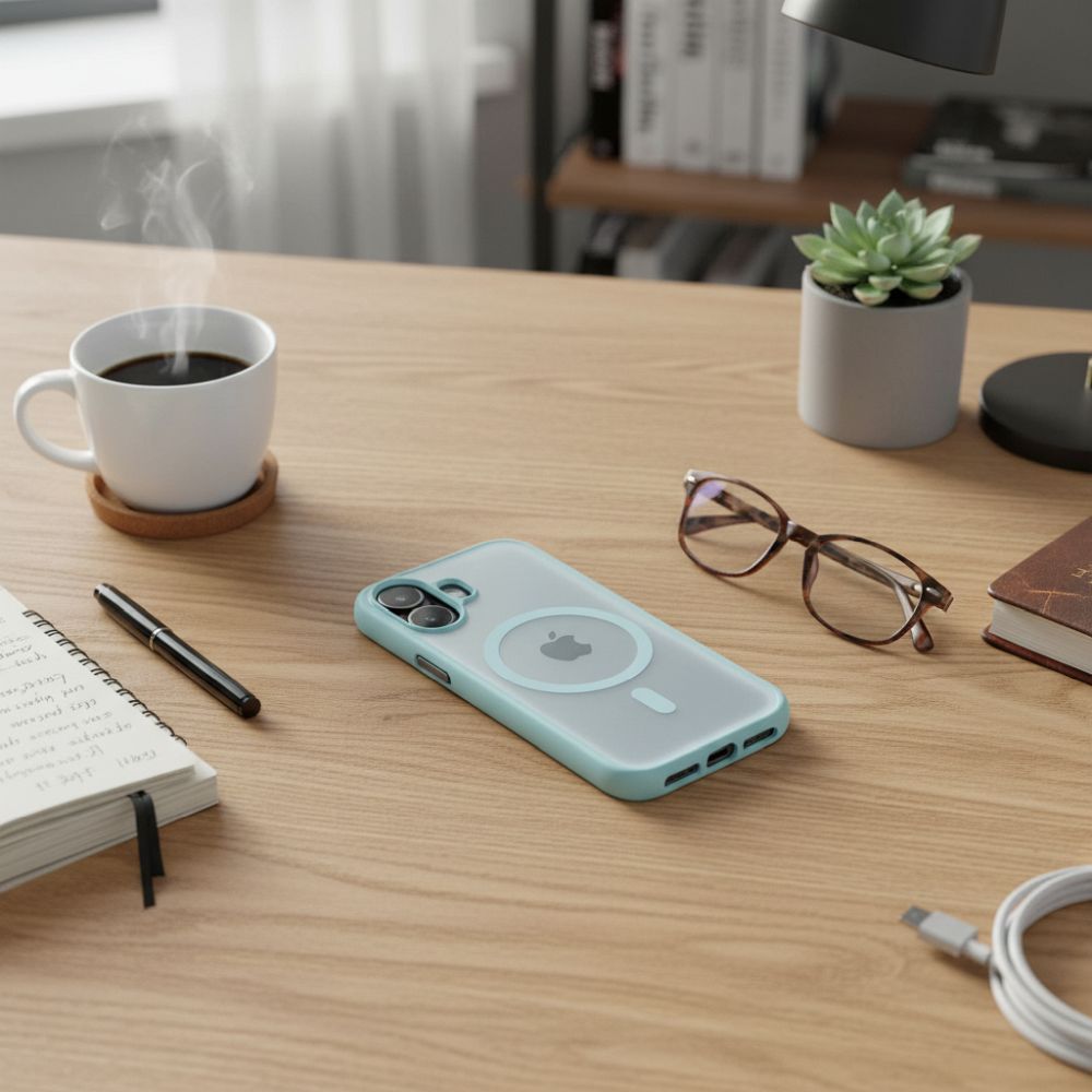 Etui nak�adka MagSafe przezroczyste Flexline Mag Cover Apple iPhone 17 / 3