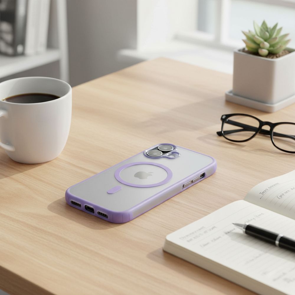 Etui nak�adka MagSafe przezroczyste Flexline Mag Cover Apple iPhone 17 / 3
