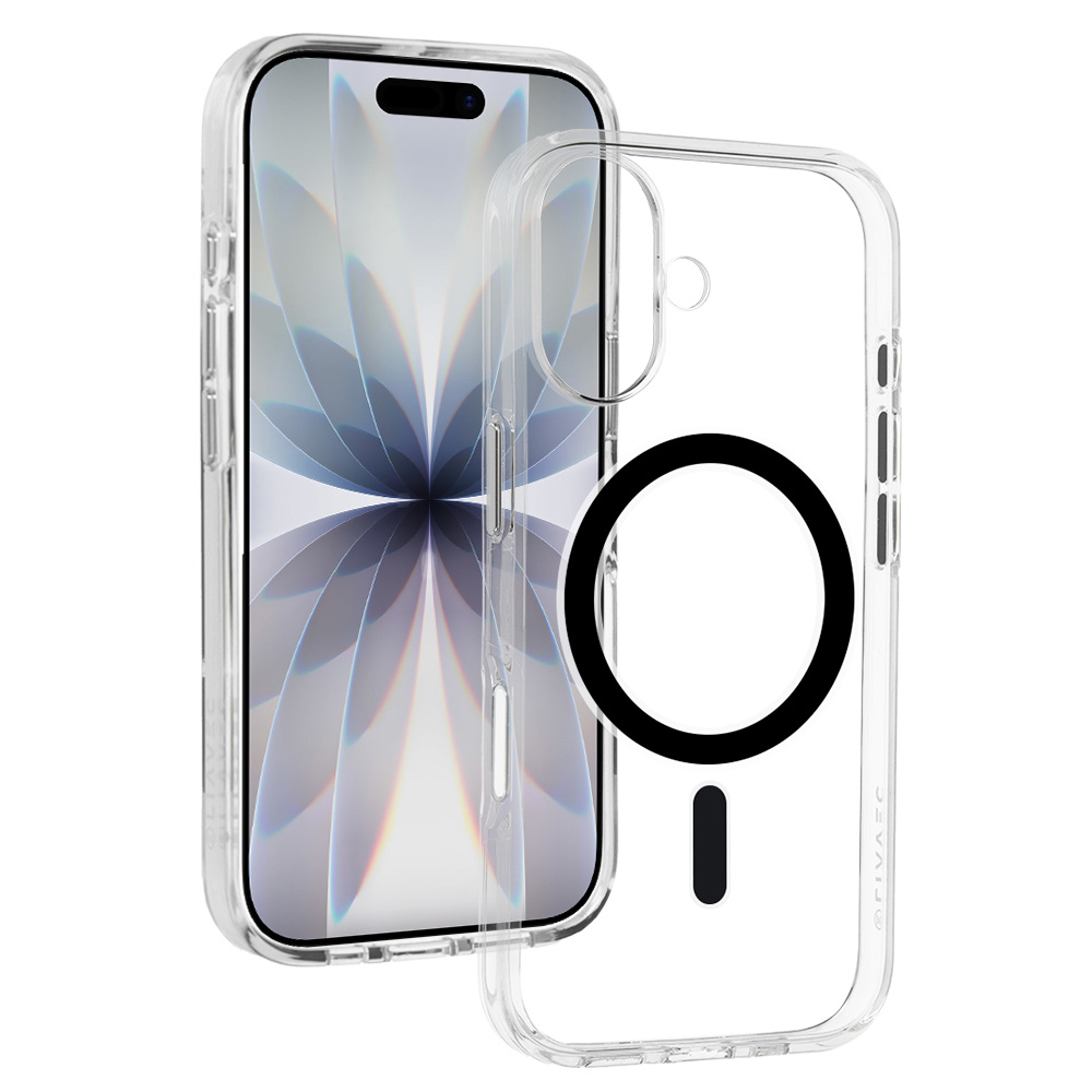 Etui nakładka MagSafe przezroczyste Liavec Pure Case czarny (Camera Control Button) Apple iPhone 17 Etui nakładka MagSafe przezroczyste Liavec Pure Case czarny (Camera Control Button) Apple iPhone 17