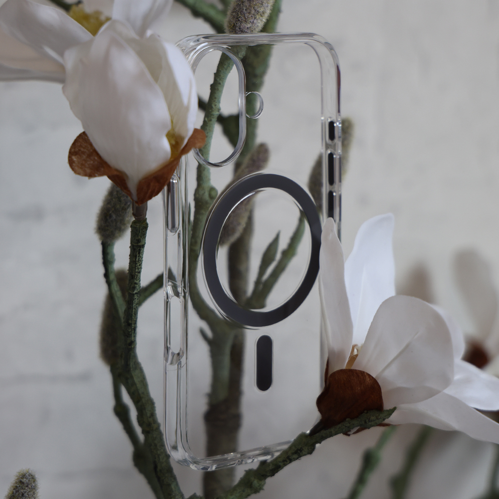 Etui nakładka MagSafe przezroczyste Liavec Pure Case szary Apple iPhone 17 / 5 Etui nakładka MagSafe przezroczyste Liavec Pure Case szary Apple iPhone 17 / 5