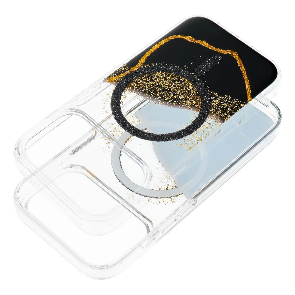 Etui nak�adka MagSafe przezroczyste z os�on� aparatu Golden zgodne z MagSafe Apple iPhone 17 / 2