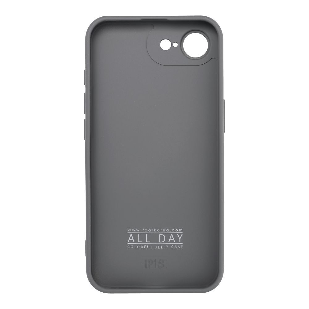 Etui nakładka przezroczyste silikonowe szary Apple iPhone 17e / 6 Etui nakładka przezroczyste silikonowe szary Apple iPhone 17e / 6