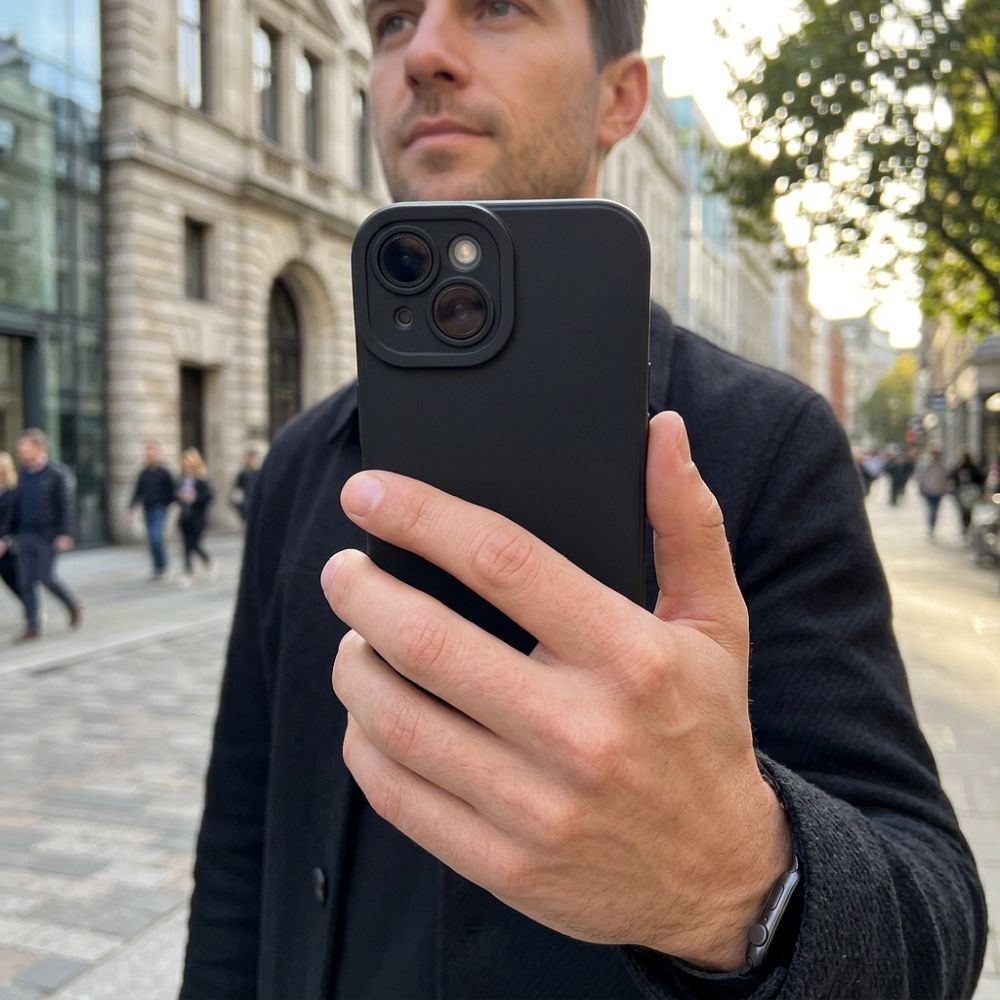 Etui nak�adka z os�on� aparatu silikonowe Matt 2.0 Apple iPhone 17 / 3