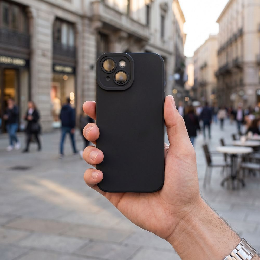 Etui nak�adka z os�on� aparatu silikonowe Matt 2.0 Apple iPhone 17 / 4