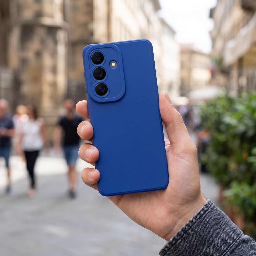 Etui nak�adka z os�on� aparatu silikonowe Matt 2.0 Samsung Galaxy A17 / 7
