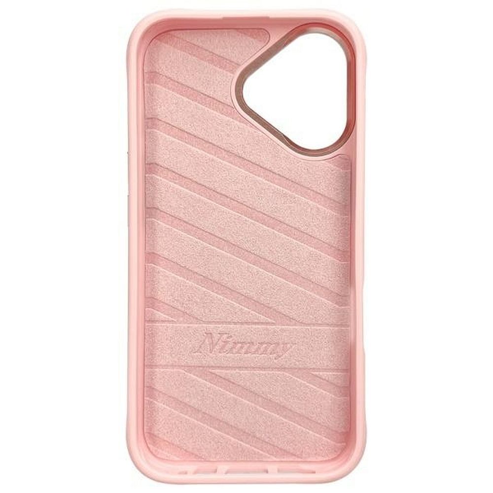 Etui nakładka z osłoną aparatu silikonowe z nadrukiem różowy Apple iPhone 16 / 7 Etui nakładka z osłoną aparatu silikonowe z nadrukiem różowy Apple iPhone 16 / 7