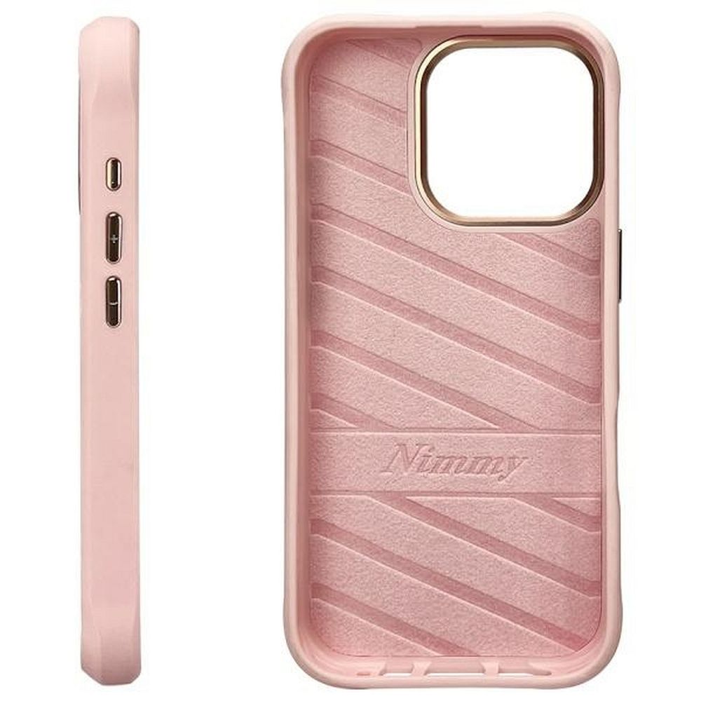 Etui nakładka z osłoną aparatu silikonowe z nadrukiem różowy Apple iPhone 16 Pro Max / 2 Etui nakładka z osłoną aparatu silikonowe z nadrukiem różowy Apple iPhone 16 Pro Max / 2