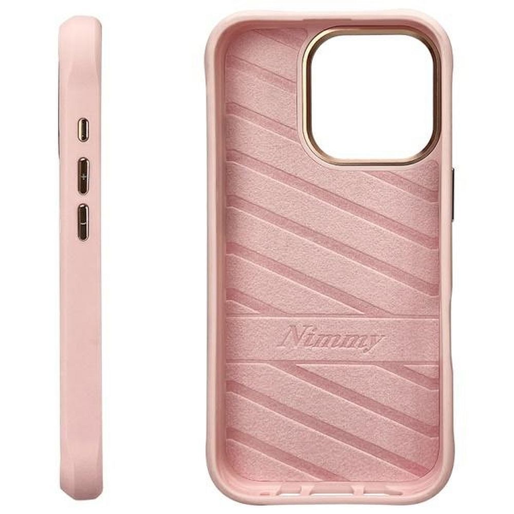 Etui nakładka z osłoną aparatu silikonowe z nadrukiem różowy Apple iPhone 16 Pro Max / 2 Etui nakładka z osłoną aparatu silikonowe z nadrukiem różowy Apple iPhone 16 Pro Max / 2