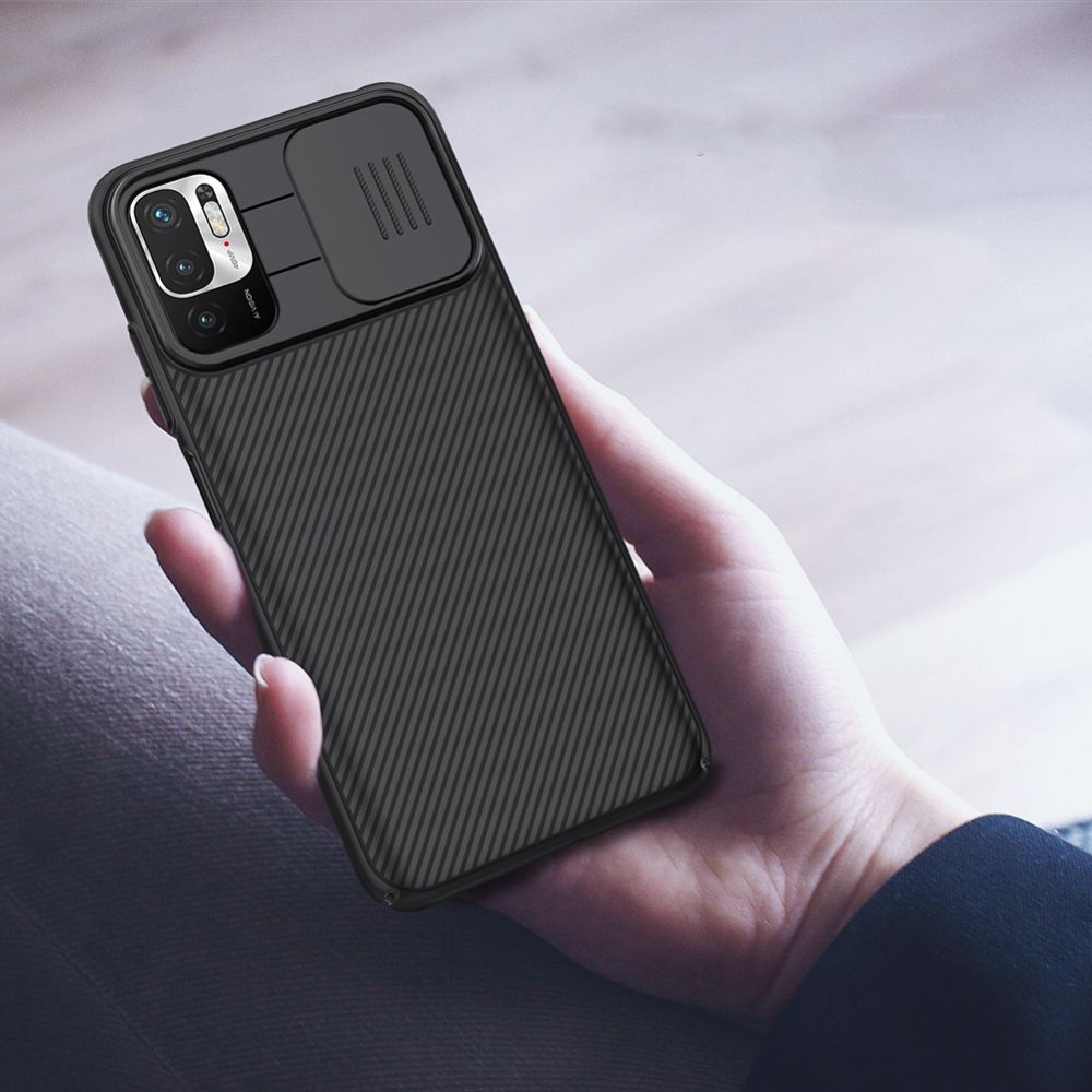etui Nillkin Camshield czarne Xiaomi Redmi Note 10 5G / 4