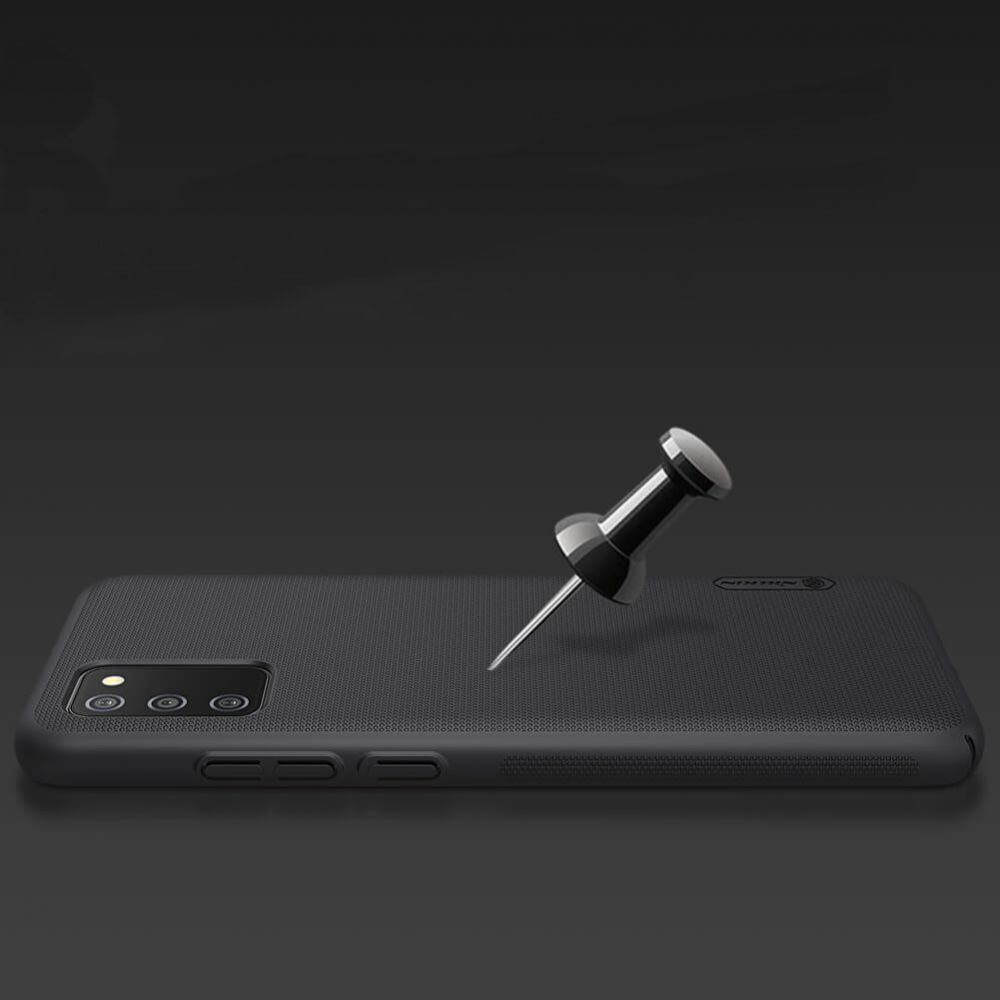 etui Nillkin Frosted Shield czarne Samsung A02S / 9