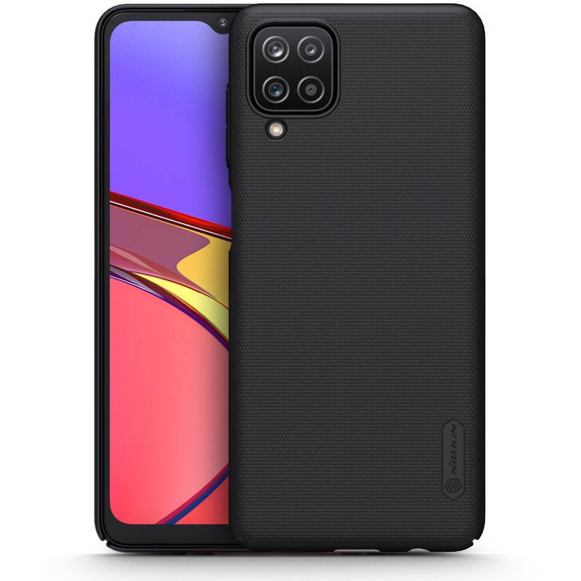 etui Nillkin Frosted Shield czarne Samsung Galaxy A12