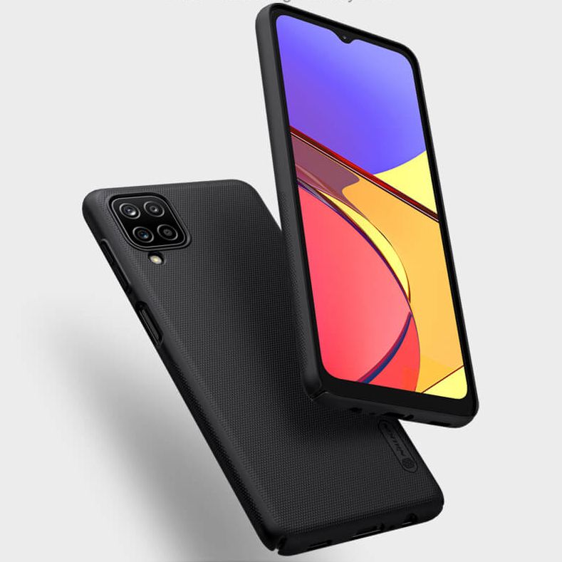 etui Nillkin Frosted Shield czarne Samsung Galaxy A12 / 2