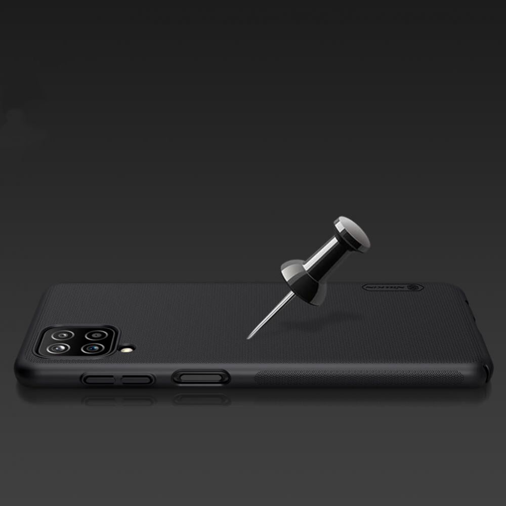 etui Nillkin Frosted Shield czarne Samsung Galaxy A12 / 5