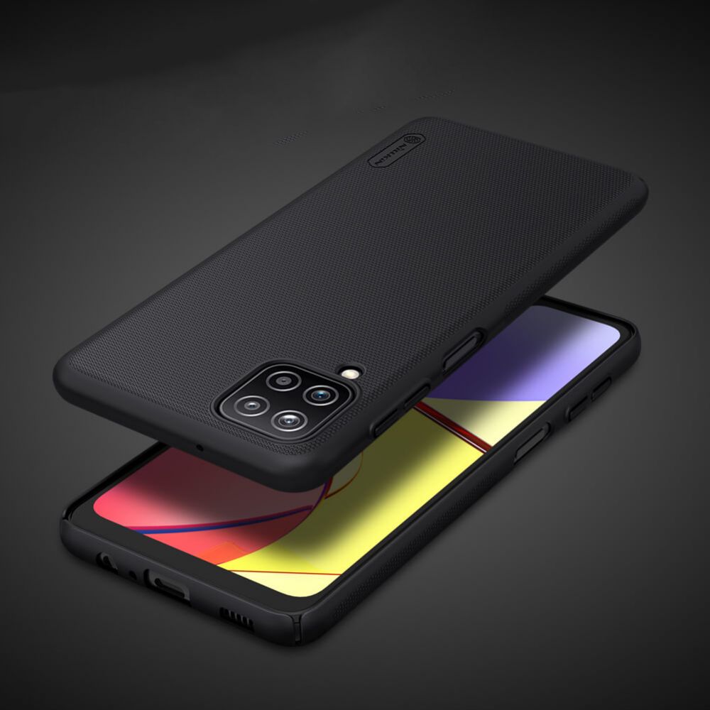 etui Nillkin Frosted Shield czarne Samsung Galaxy A12 / 6