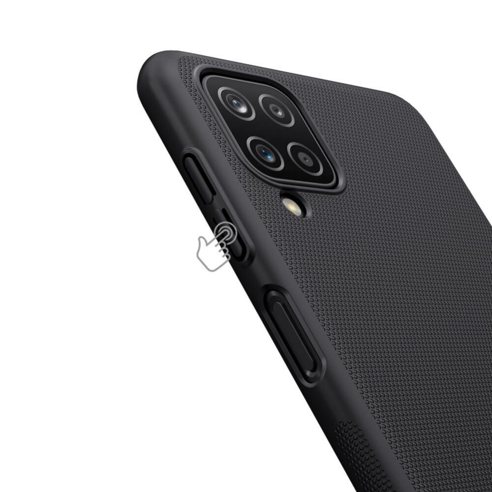 etui Nillkin Frosted Shield czarne Samsung Galaxy A12 / 7