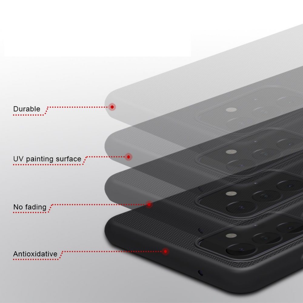 etui Nillkin Frosted Shield czarne Samsung A72 / 10