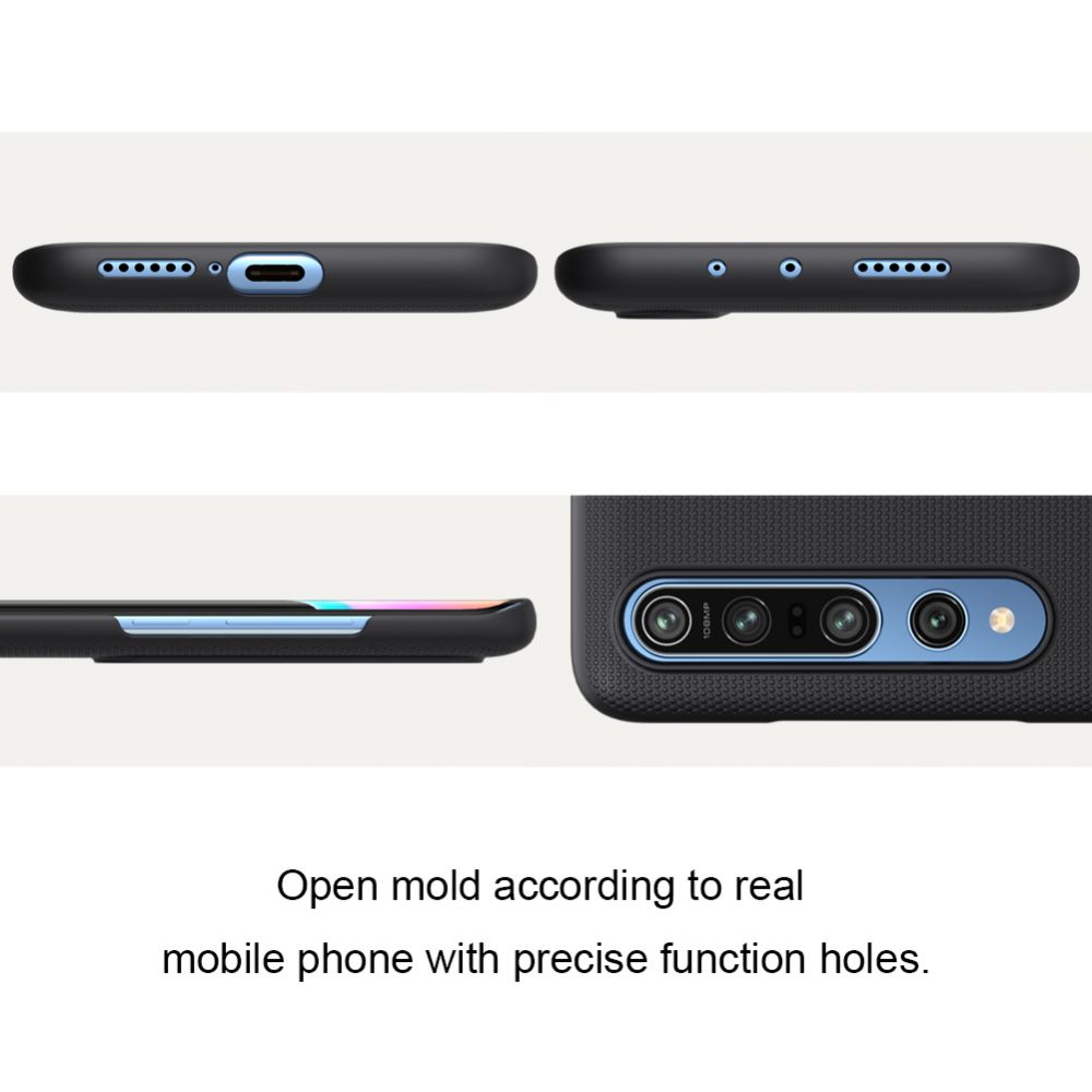etui Nillkin Frosted Shield Czarne Xiaomi Mi 10 / 7