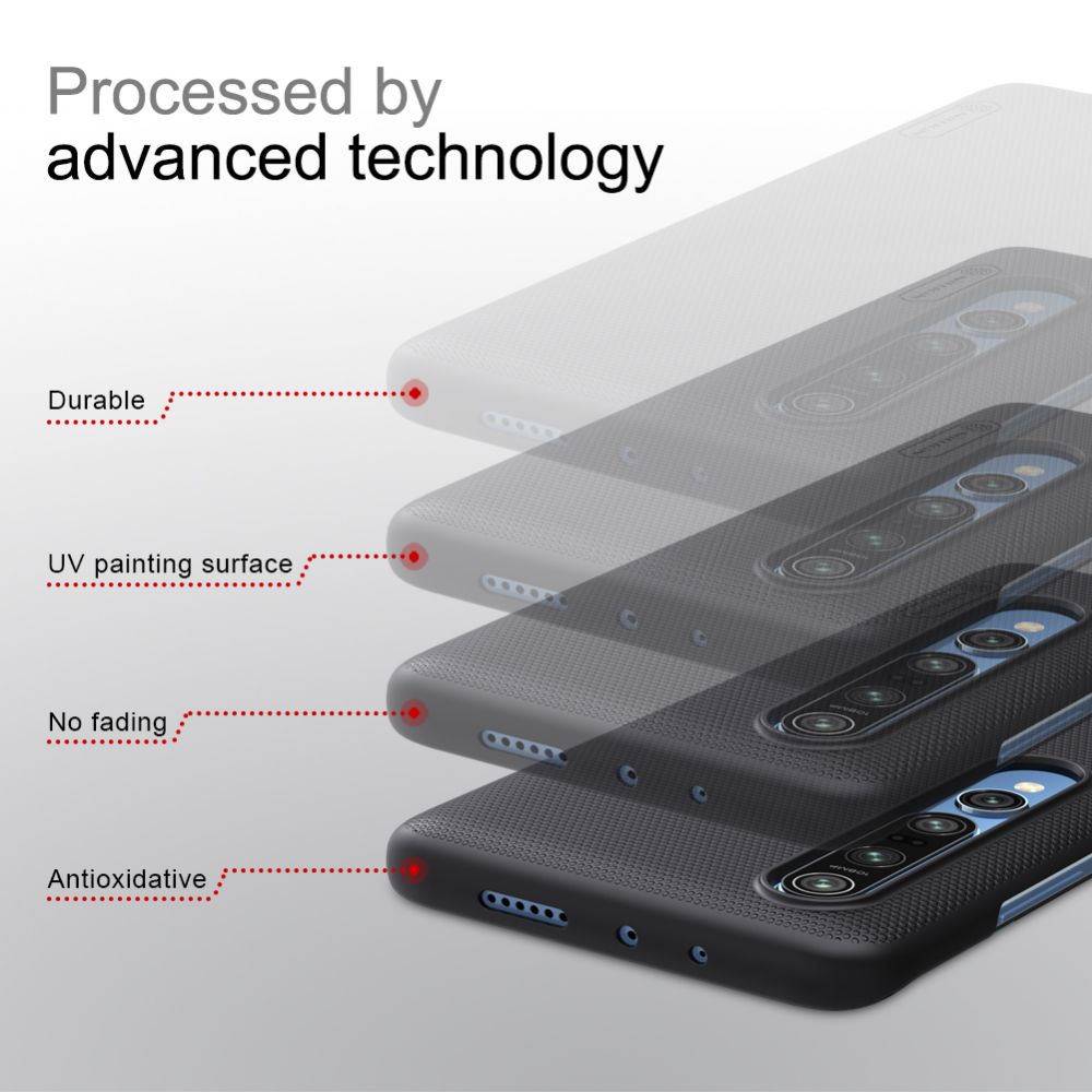 etui Nillkin Frosted Shield Czarne Xiaomi Mi 10 / 8