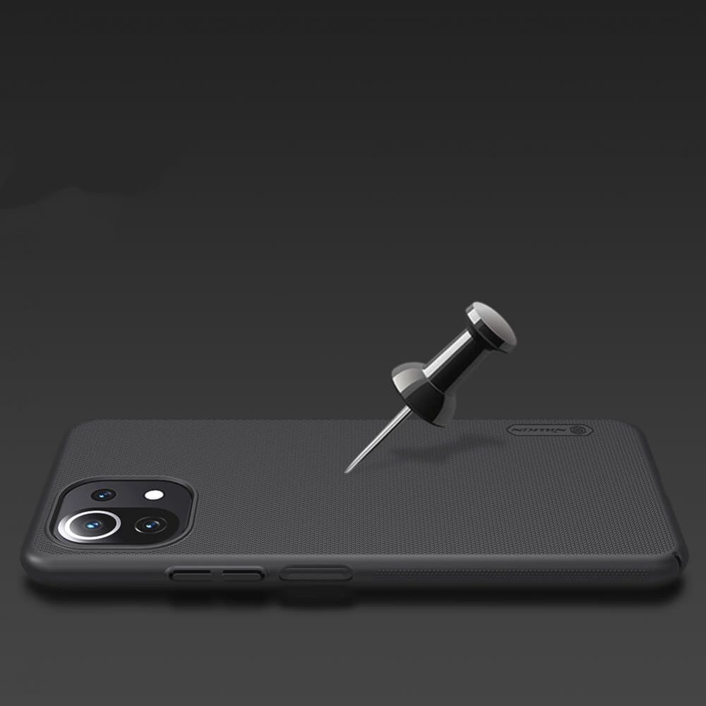 etui Nillkin Frosted Shield czarne Xiaomi Mi 11 Lite / 5