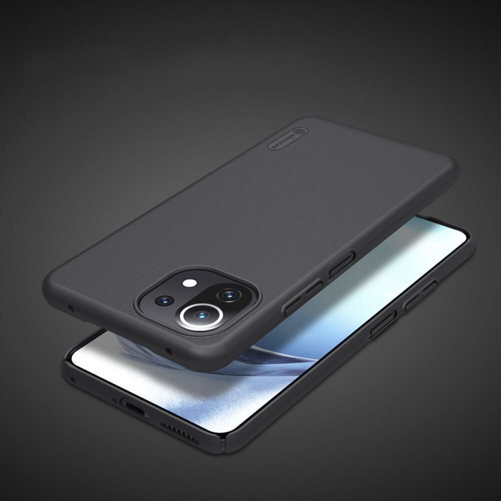 etui Nillkin Frosted Shield czarne Xiaomi Mi 11 Lite / 6