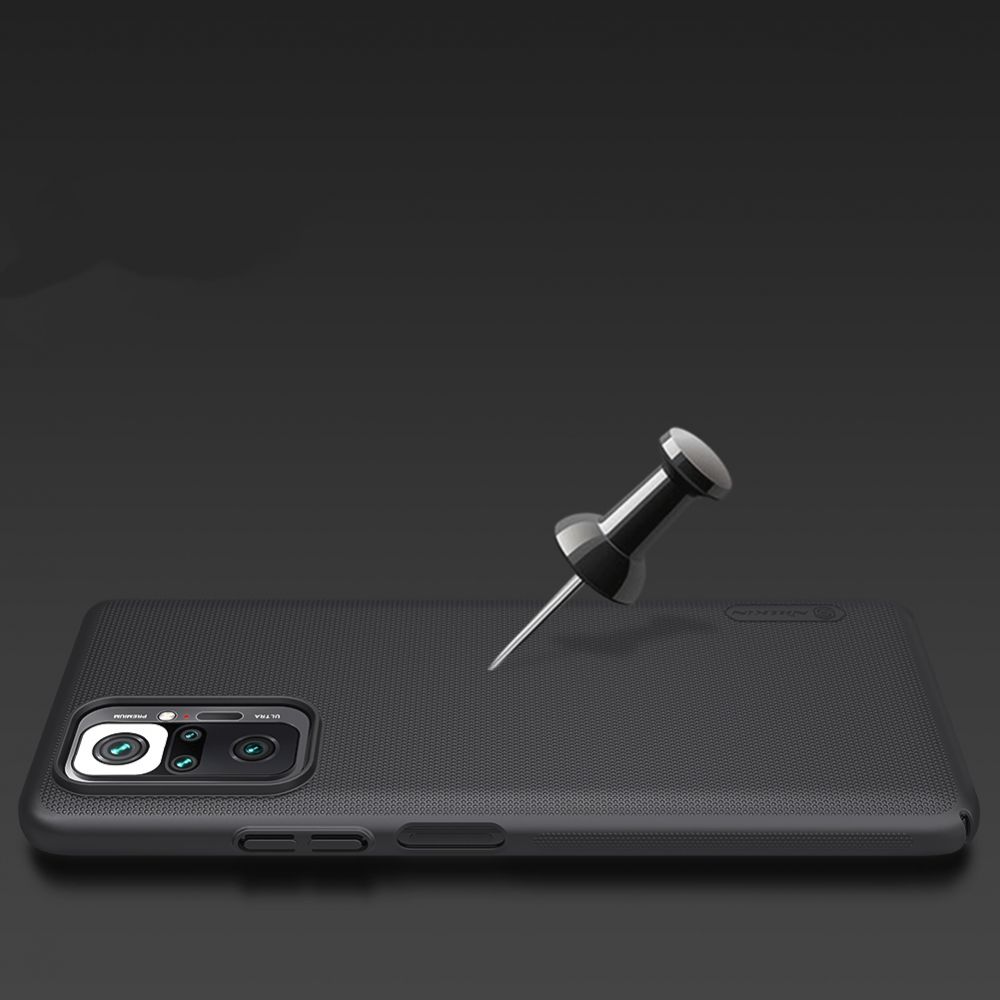 etui Nillkin Frosted Shield czarne Xiaomi Redmi Note 10 / 4