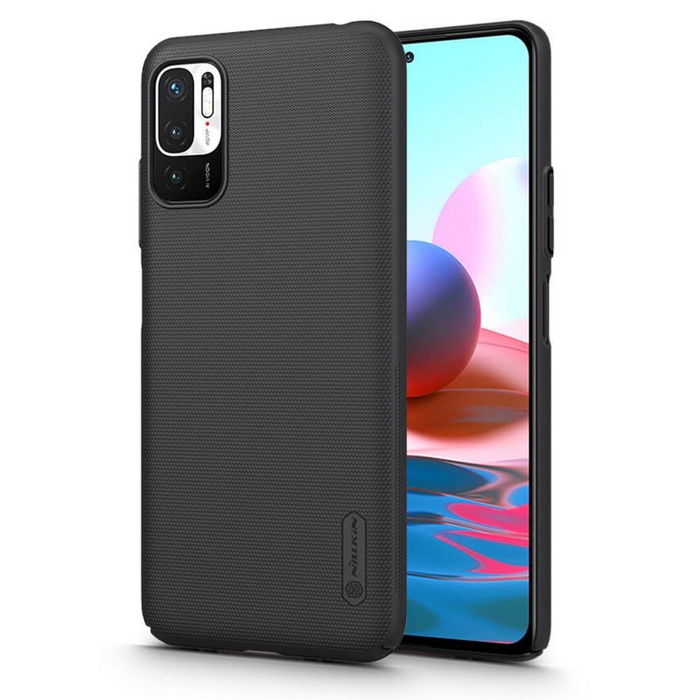 etui Nillkin Frosted Shield czarne Xiaomi Redmi Note 10 5G
