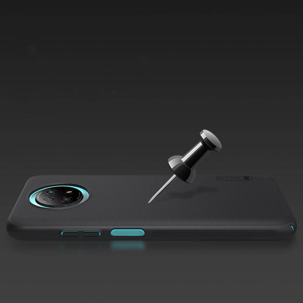 etui Nillkin Frosted Shield czarne Xiaomi Redmi Note 9T 5G / 6