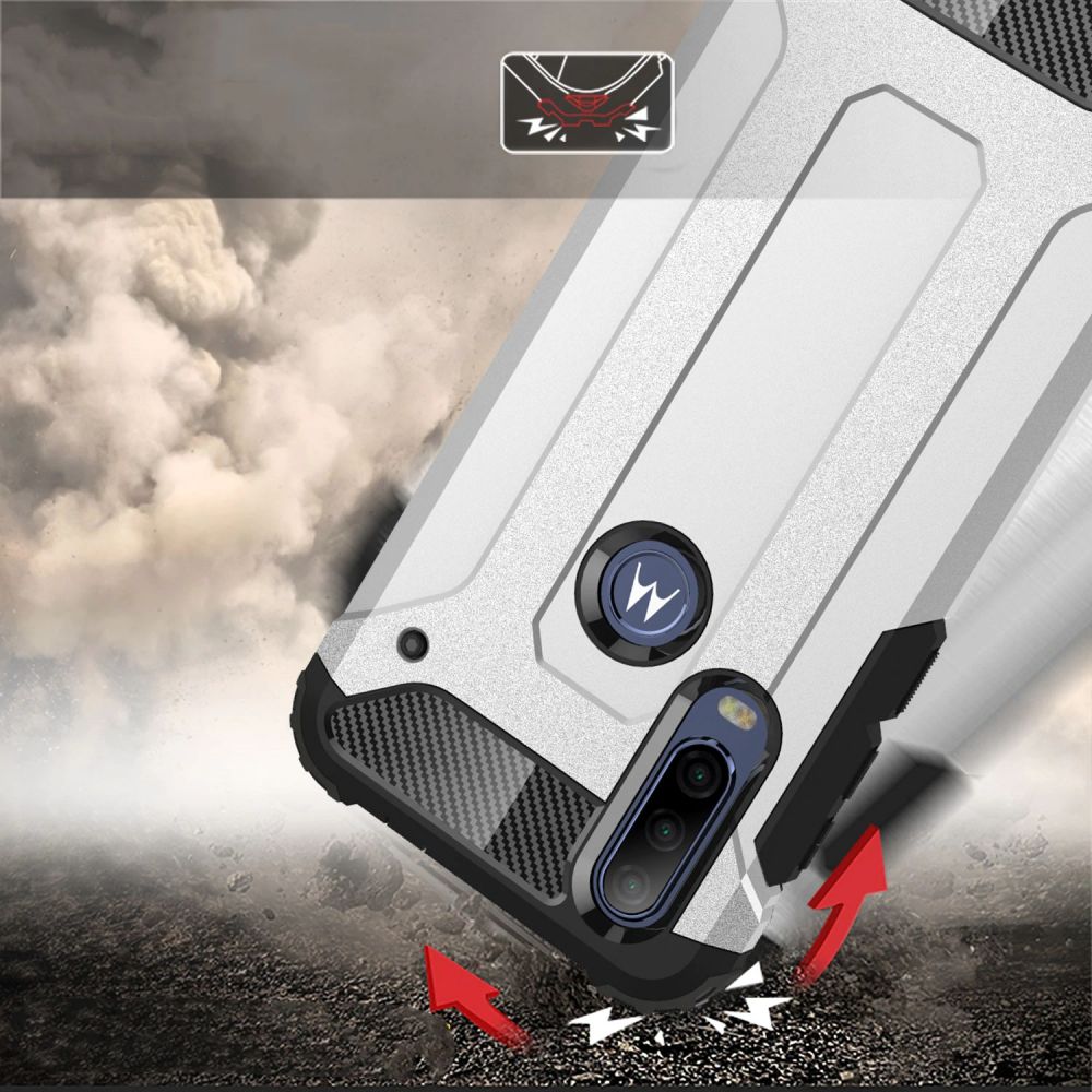 etui pancerne Armor Case Czarne Motorola Moto G8 Power / 6