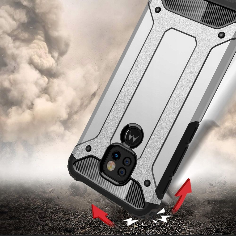 etui pancerne Armor Case Czarne Motorola Moto E7 Plus / 4