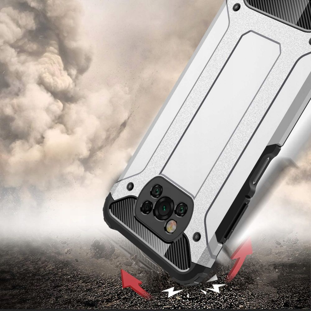 etui pancerne Armor Case Czarne Xiaomi POCO X3 NFC / 5