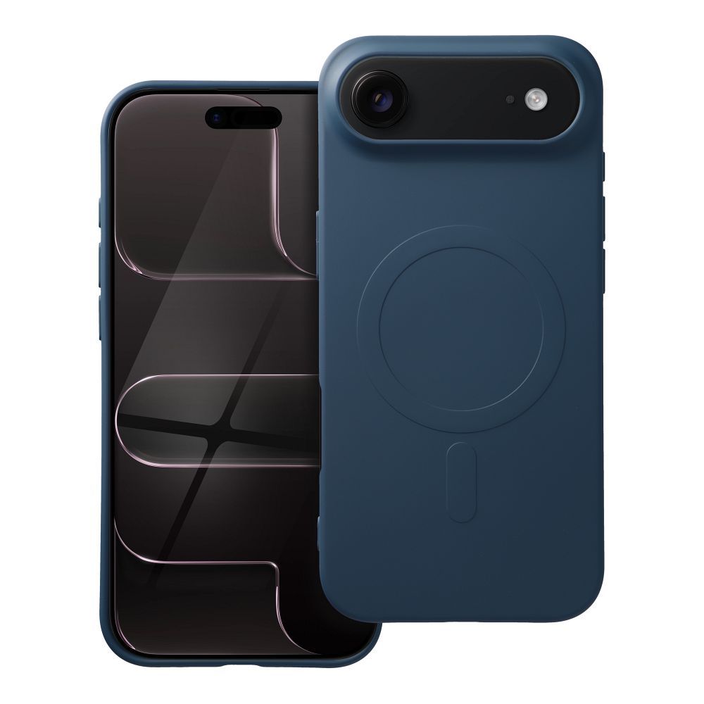 Etui pancerne na tył MagSafe silikonowe niebieski Apple iPhone 17 Air Etui pancerne na tył MagSafe silikonowe niebieski Apple iPhone 17 Air