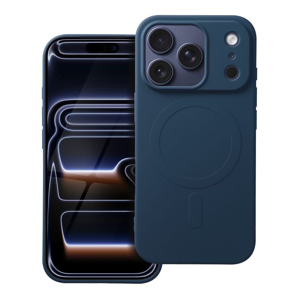 Etui pancerne na tył MagSafe silikonowe niebieski Apple iPhone 17 Pro Etui pancerne na tył MagSafe silikonowe niebieski Apple iPhone 17 Pro