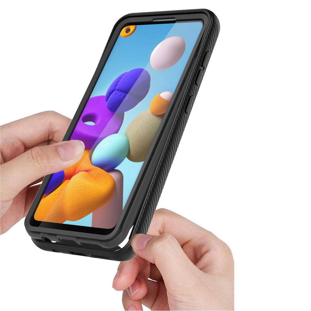 etui pancerne Tech-protect Defense360 Czarne Samsung Galaxy A21s / 4